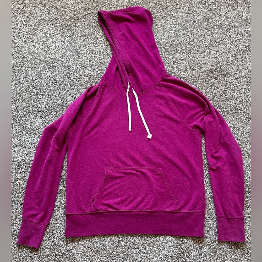 Old Navy Women's Hooded Pullover Sweatshirt - Magenta Pink